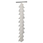 Household Essentials 20-Pocket Closet Shoe File, Durable Canvas and Plastic, Holds 10 Pairs of Shoes, Individual Storage, Single Hook System - color: Natural