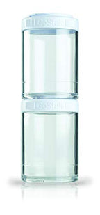 BlenderBottle GoStak Twist n' Lock Storage Jars, 150cc 2-Pak, Red - color: White, size: 150cc (Pack of 2)