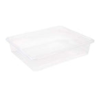 Storex Letter Size Deep Storage Tray – Organizer Bin for Classroom, Office and Home, Transparent, 5-Pack (62566U05C)