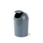 Umbra 1.25 Gallon Mini Waste Can with Removable Swing-Top Lid - Small Garbage Bin for Kitchen, Bathroom, Bedroom, Office - Compact Trash Can Fit Under Tables & Counters - Slate Blue - color: Slate Blue