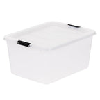 IRIS USA 6-Pack High-Capacity Clip Box with Latching Lids, 32 Quart Craft Storage Bins, Art & Writing Supply Containers for Home, Office & Classroom Organization - size: 32.5 Qt, style: 6 Pack
