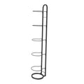 kowaku Vertical Ball Storage, Basketball Storage Shelf, Metal Volleyball Stand Holder, 5 Tier Ball Rack, Basketball Rack for Garage