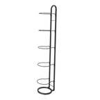 kowaku Vertical Ball Storage, Basketball Storage Shelf, Metal Volleyball Stand Holder, 5 Tier Ball Rack, Basketball Rack for Garage