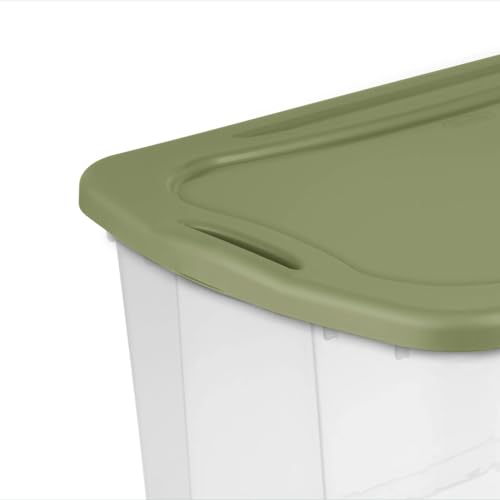 2 Pack 120 Quart Clear Container,Extra Large Plastic Storage Bin with Lid,Stackable Organizer Bins,for Closet, Bedroom, Shelving Units and Everyday Home Storage