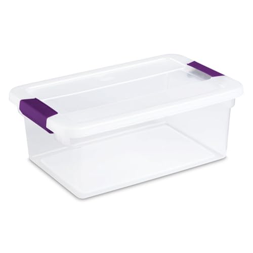 Sterilite 24-Pack ClearView Latch Box, Stackable Storage Organizer Bins for Home, 15 Quart - size: 24 Pack, style: 15 Quart