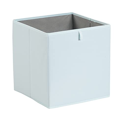Amazon Basics Collapsible Cube Organizer Bins, Closet Storage Baskets for Shelves with Secure Pull Handle, Foldable Space-Saving, Jade Green, 13x15x13", 6-Pack - color: Jade Green, size: 13x15x13"