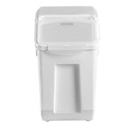 VEVOR Rice Storage Container, 3.5Gal/15Lx2 + 4.5Gal/20Lx2 Large Dog Food Dispenser Bin, Kitchen Ingredient Grain Cereal Bin, Pet food Containers with Wheels, 4 Measuring Cups, Airtight Lid, 4 Pack - size: 4.5 Gallon*2+3.5Gallon*2
