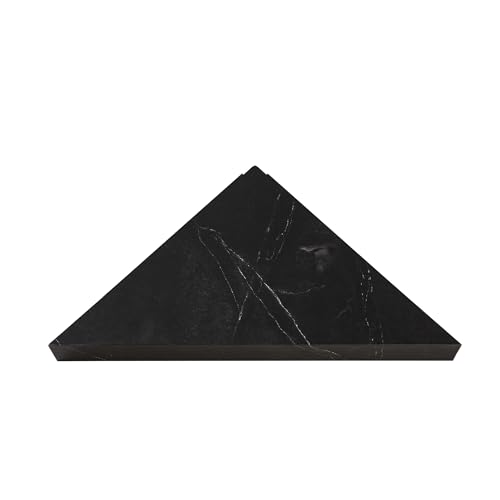 Palisade Vinyl Waterproof Corner Shower Shelf in Black Ice - color: Black Ice