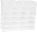 Akro-Mils 30220 AkroBins Plastic Storage Bins, Space-Saving Stackable Bins for Garage, Pantry, Craft Organization, 7" x 4" x 3", Clear, 24-Pack - color: Clear