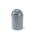 Umbra 1.25 Gallon Mini Waste Can with Removable Swing-Top Lid - Small Garbage Bin for Kitchen, Bathroom, Bedroom, Office - Compact Trash Can Fit Under Tables & Counters - Steel Blue - color: Steel Blue