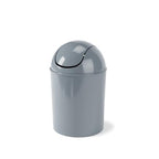 Umbra 1.25 Gallon Mini Waste Can with Removable Swing-Top Lid - Small Garbage Bin for Kitchen, Bathroom, Bedroom, Office - Compact Trash Can Fit Under Tables & Counters - Steel Blue - color: Steel Blue