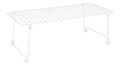 ClosetMaid Stack and Hang Wire Shelf, 21.5'' x 10.75'' x 7.87'' Stainless Steel Organizer Unit for Closets, Kitchen, Laundry Room, White