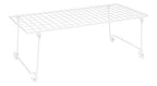 ClosetMaid Stack and Hang Wire Shelf, 21.5'' x 10.75'' x 7.87'' Stainless Steel Organizer Unit for Closets, Kitchen, Laundry Room, White