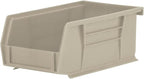 Akro-Mils 30220 AkroBins Plastic Storage Bins, Space-Saving Stackable Bins for Garage, Pantry, Craft Organization, 7" x 4" x 3", Stone, 24-Pack - color: Stone