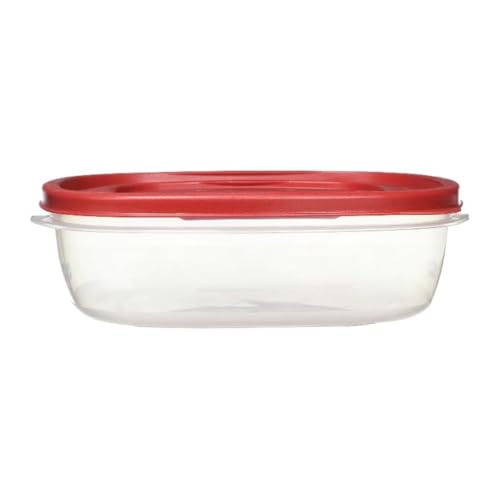 Rubber maid Food Storage Containers Nine Cup Food Storage Containers 7 Peice Set, Easy Find Lids, 3 Containers, 3 Lids Chalk Pen And Chalk Labels - color: Red, size: 9 Cup Pack of 3