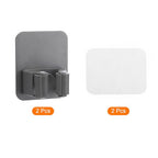 uxcell 2pcs Mop Broom Holder Wall Mount, 304 Stainless Steel Mop Holder Self Adhesive Broom Hanger with Screws, Suitable for Bathroom, Laundry Room, Dark Grey - color: Dark Grey