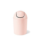 Umbra 1.25 Gallon Mini Waste Can with Removable Swing-Top Lid - Small Garbage Bin for Kitchen, Bathroom, Bedroom, Office - Compact Trash Can Fit Under Tables & Counters - Pink - color: Pink