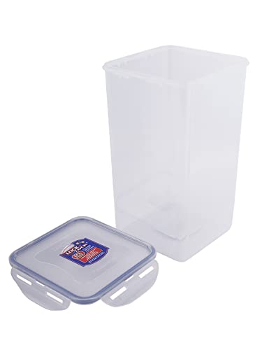 LOCK & LOCK Easy Essentials Food lids/Pantry Storage/Airtight containers, BPA Free, Square-16.9 Cup-for Chips, Clear - size: 1 Count (Pack of 1)
