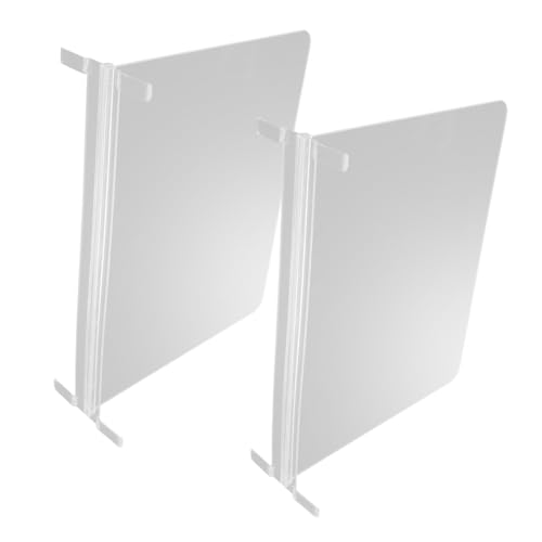 2pcs Acrylic Closet Divider Versatile Storage Organizer Robust Shelves for Wardrobe Shoe Rack and Cabinet