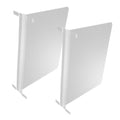2pcs Acrylic Closet Divider Versatile Storage Organizer Robust Shelves for Wardrobe Shoe Rack and Cabinet
