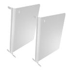 2pcs Acrylic Closet Divider Versatile Storage Organizer Robust Shelves for Wardrobe Shoe Rack and Cabinet