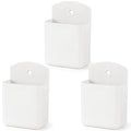 3 Pack Remote Control Holder, TV & Wall Pen Storage Accessories for Home Office School, White - color: white&3pcs