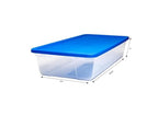 HOMZ 3241CLBL.06 Under Bed Tote 41Qt Clear