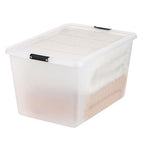 IRIS USA 4-Pack High-Capacity Clip Box with Latching Lids, 55 Quart Storage Bins, Supply Containers for Home, Office & Classroom Organization - size: 55 Qt, style: 4 Pack