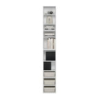 Furinno PASIR Book Shelf, 10-Tier Bookshelf, Bookcase with Open Shelf, 9.2 x 11.8 x 78.7, for Living Room, Bedroom, Home Office, White - color: White, size: 10-Tier, 12-Inch Width