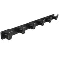 Coat Hook Wall Rack Hanger - Black Coat Rack with 6 Hooks Wall Hooks for Hanging Hat Key Bag Towel Wall Mount Coat Holder - color: Black, size: Rectangle 6 Hooks 1 Pack