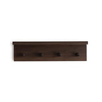 Entrance Coat Rack ，Coat Hooks, Wall-Mounted Wooden Hook Rack, Wall-Mounted Shelves are Very Suitable (Walnut Color Finish—A-1) - style: Walnut color finish—A-1