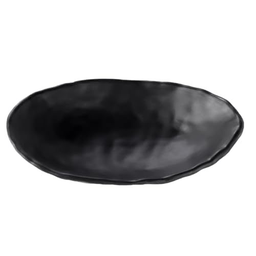 Black Jewelry Dish Tray Trinket Decorative Ring Holder Organizer Key Dish Bowl for Entryway Table Office Home Table Decor 7.60 Inch Oval - size: 7.60 Inches