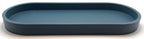 Happitasa Premium 12” x 5” Silicone Vanity Tray | Sink and Surface Organizer with Sturdy Non-Slip Base | Heat Safe, Dishwasher Safe (Smoky Blue) - color: Smoky Blue