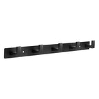 Coat Rack Wall Mount, Metal Coat Hanger with 5 Hooks, Heavy Duty, Black, 1 Pcs