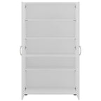 Bush Business Furniture Universal 5 Piece Modular Closet Storage Set with Floor and Wall Cabinets, White, (CLS003WH) - color: White