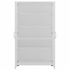 Bush Business Furniture Universal 92W 5 Piece Modular Storage Set with Floor and Wall Cabinets in White - color: White
