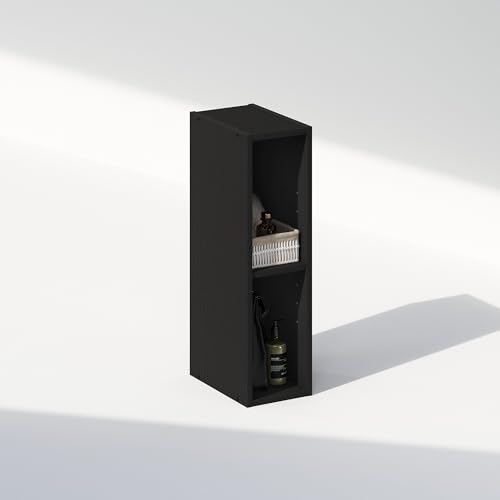 Furinno Reed 2-Tier Closet Organizers and Storage, Closet Organizer, Open Shelf Closet Storage, for Wardrobe, Bedroom, Living Room, 6-Inch Width, Blackwood - color: Blackwood, size: 2-Tier; 5.9" W