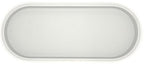 Happitasa Premium 12” x 5” Silicone Vanity Tray | Sink and Surface Organizer with Sturdy Non-Slip Base | Heat Safe, Dishwasher Safe (Light Grey) - color: Light Grey