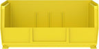 Akro-Mils 30235 AkroBins Plastic Storage Bins, Space-Saving Stackable Bins for Garage, Pantry, Craft Organization, 11" x 11" x 5", Yellow, 6-Pack - color: Yellow