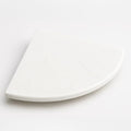 9 Inch Super White Engineered Marble Corner Shower Shelf Bathroom Caddy, Wall Mounted Shower Shelf, Classic Flatback Design (1)