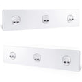 Shower Caddy Adhesive Replacement, 2 Pack Strong Adhesive Show-er Hooks, Water-Proof Shower Adhesive Strips, No Drilling for Show-er Caddy, Bathroom Storage Shelves and Kitchen Racks - color: 2 PCS