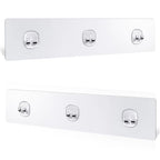 Shower Caddy Adhesive Replacement, 2 Pack Strong Adhesive Show-er Hooks, Water-Proof Shower Adhesive Strips, No Drilling for Show-er Caddy, Bathroom Storage Shelves and Kitchen Racks - color: 2 PCS