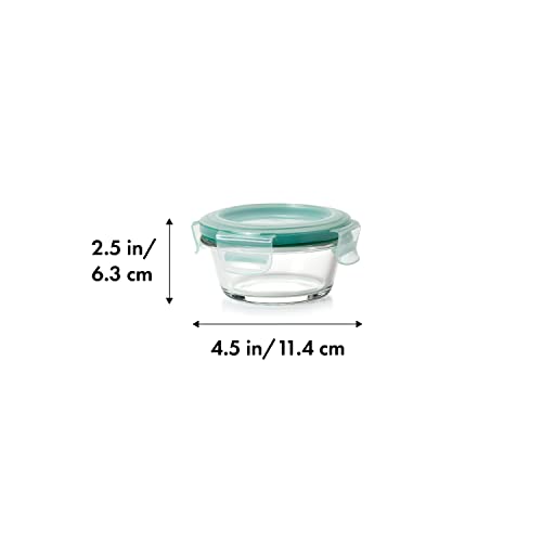 OXO Good Grips 1 Cup Smart Seal Airtight Glass Round Food Storage Container - size: 1 Cup