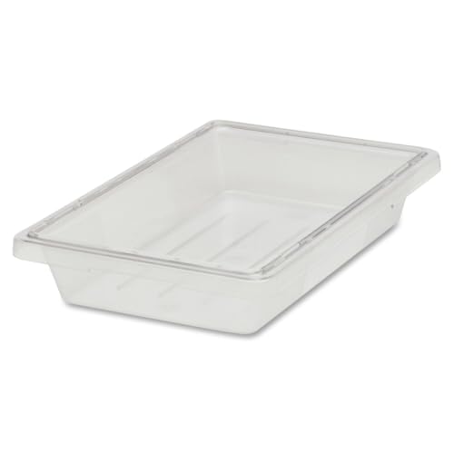Rubbermaid Commercial Products Food Storage Box/Tote, 5 Gallon, Clear, for Restaurant/Kitchen/Cafeteria - color: Clear, size: 5 Gal, style: Container