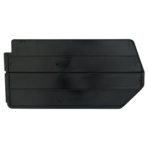Akro-Mils 40239 Plastic Length Dividers for AkroBins Stackable Storage Bins Model 30239, Custom Storage Inserts for Tools, Crafts & Supplies, 6-Pack, Black - color: Black, size: 6-Pack | Fits 30239