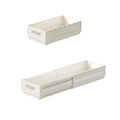 2 Pack Expandable Plastic Storage Boxes, Multi-Purpose Folding Organizer, Drawer Storage Divider For Bedroom, Kitchen And Snack Storage (m) - size: m