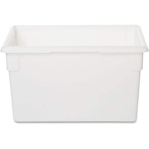 Rubbermaid Commercial Products Food Storage Box/Tote for Restaurant/Kitchen/Cafeteria, 21.5 Gallon, White - color: White, size: 21.5 Gal, style: Container