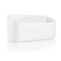 Picowe Magnetic Laundry Storage, Lint Holder Bin for Laundry Room, Space-Saving Trash Container Hanging on Dryer, Washer or Wall Mount Trash Bin (Gray White) - size: M - White