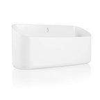 Picowe Magnetic Laundry Storage, Lint Holder Bin for Laundry Room, Space-Saving Trash Container Hanging on Dryer, Washer or Wall Mount Trash Bin (Gray White) - size: M - White