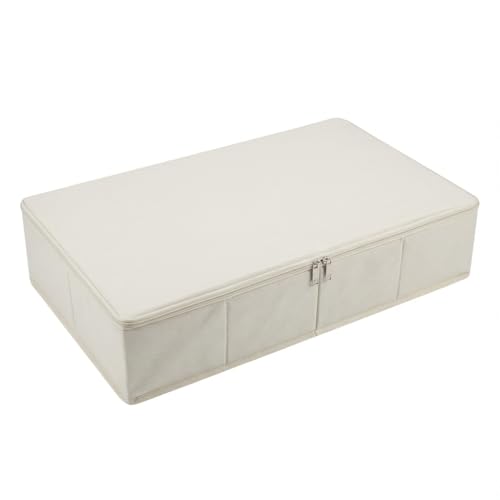 iwill CREATE PRO Foldable Under Bed Storage Box, 70x40x12cm, Fabric Organizer with Zipper Lid & Handles